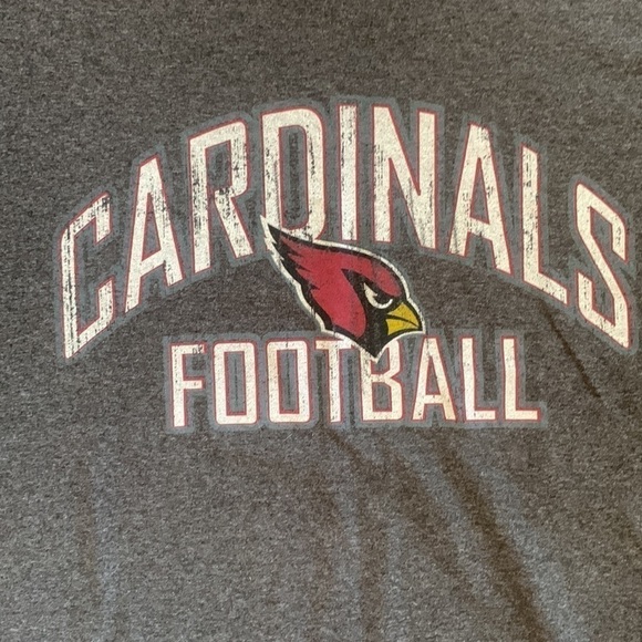 NFL Arizona Cardinals Gray Short Sleeved Tee Shirt Size XL - Picture 3 of 5